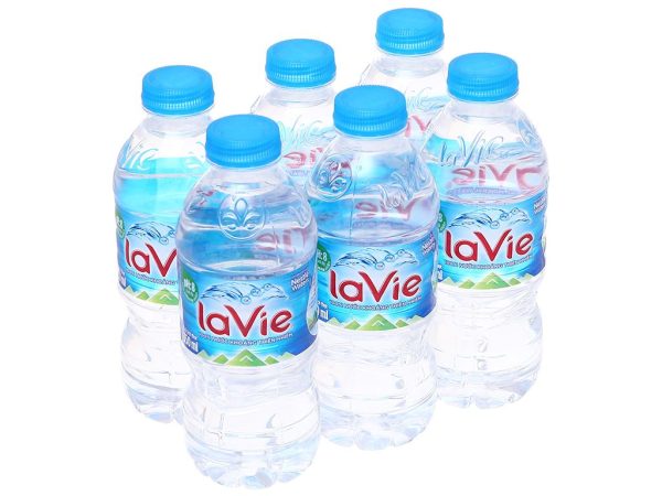 Nước khoáng La Vie 350ml vị dịu nhẹ – Lốc 6 chai
