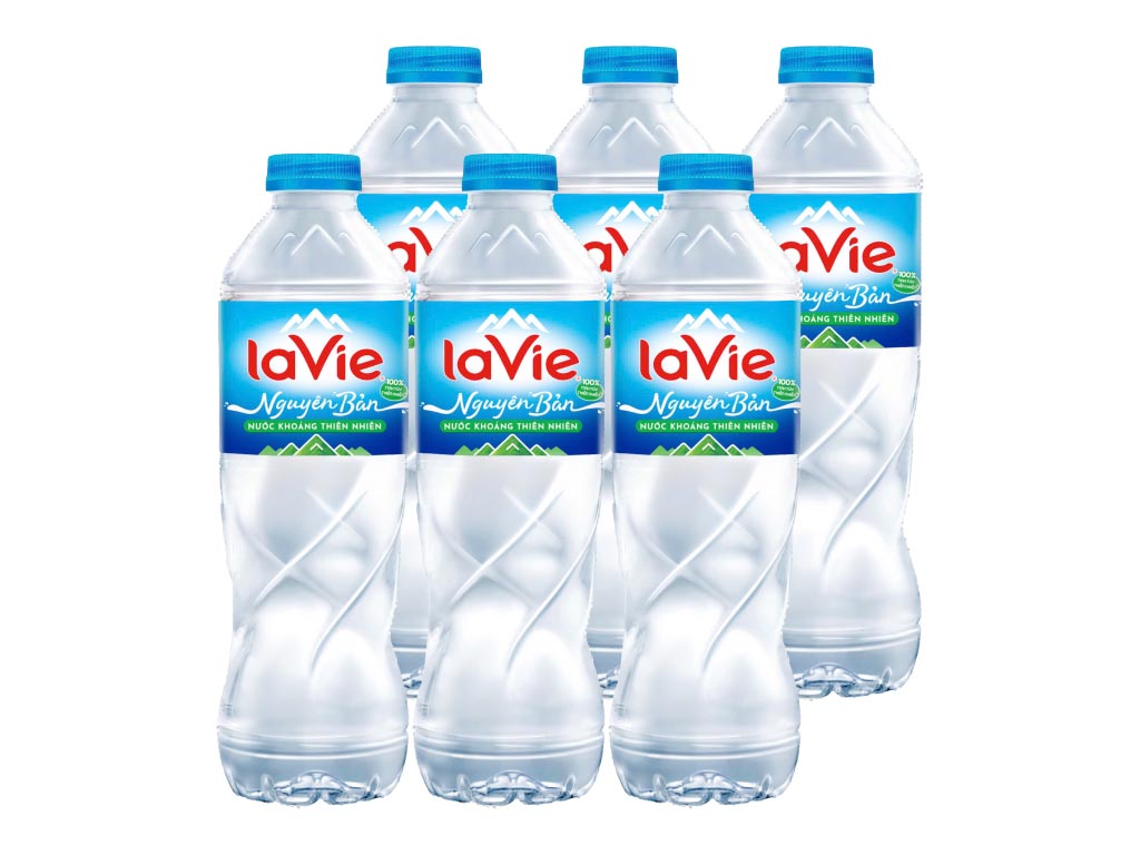 Nước khoáng La Vie 500ml vị dịu nhẹ