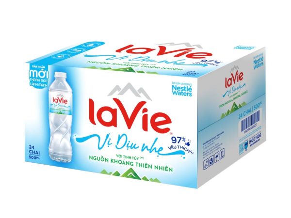 Nước khoáng La Vie 500ml – Thùng 24 chai